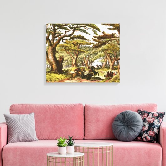 De Ceders van Libanon Canvas Afdruk (Insitu (Woonkamer))