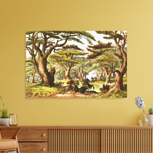 De Ceders van Libanon Canvas Afdruk (Insitu (Woonkamer))
