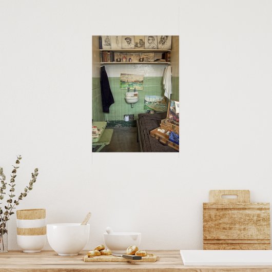 De cel van Alcatraz Artist Poster (Keuken)
