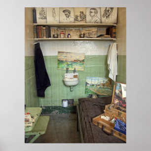 De cel van Alcatraz Artist Poster