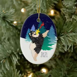De Celestial Finnish Lapphund 2021 Ornament