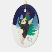 De Celestial Finnish Lapphund 2021 Ornament (Links)