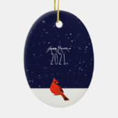 De Celestial Finnish Lapphund 2021 Ornament (Achterkant)