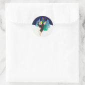 De Celestial Finnish Lapphund-stickers Ronde Sticker (Tas)