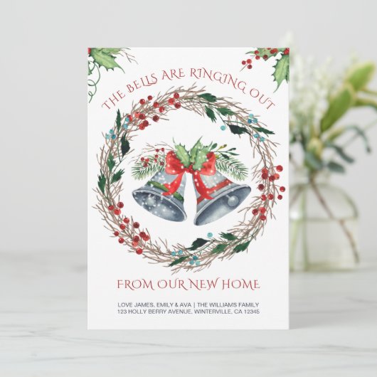 De cellen gaan uit Holly Wreating Moving Aankondiging (Staand voorkant)