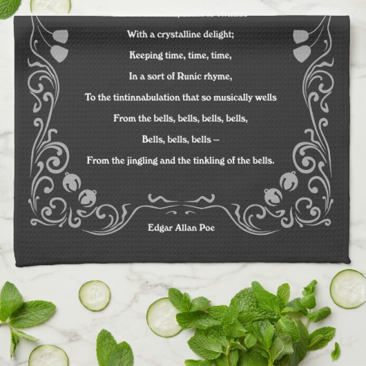 De cellen van Edgar Allan Poe Theedoek (Gevouwen)