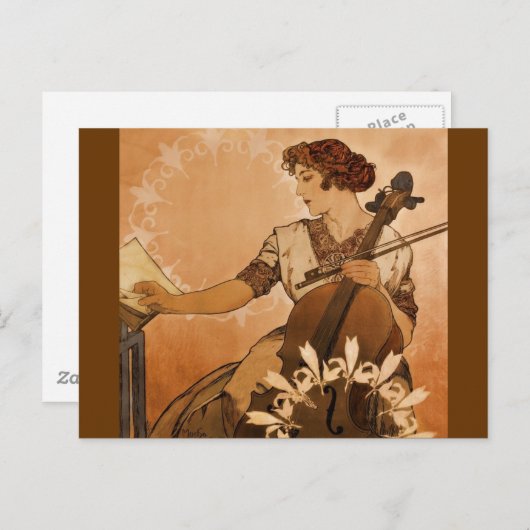 De Cellist Briefkaart (Voorkant / Achterkant)