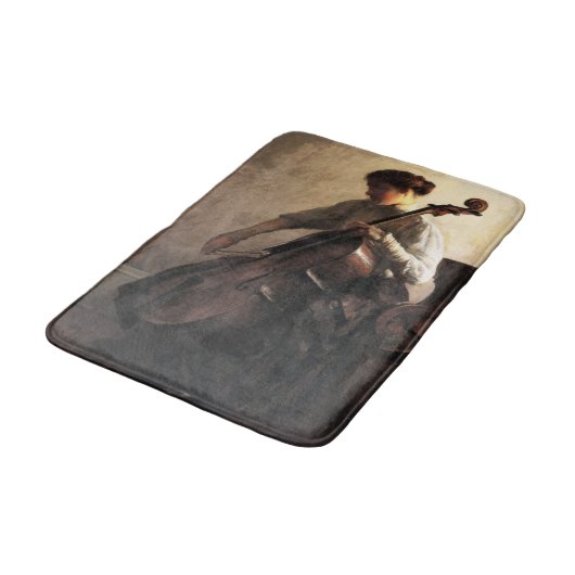 De cellist (door Joseph DeCamp) Badmat (Gekanteld)