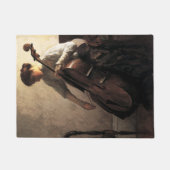 De cellist (door Joseph DeCamp) Deurmat (Voorkant)
