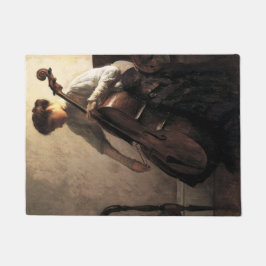 De cellist (door Joseph DeCamp) Deurmat