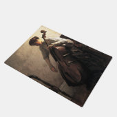 De cellist (door Joseph DeCamp) Deurmat (Schuin)