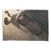 De cellist (door Joseph DeCamp) Kussensloop (Voorkant-Links)