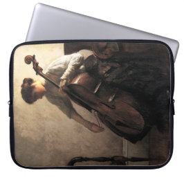 De cellist (door Joseph DeCamp) Laptop Sleeve
