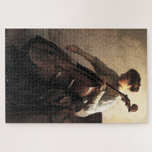De cellist (door Joseph DeCamp) Legpuzzel (Horizontaal)