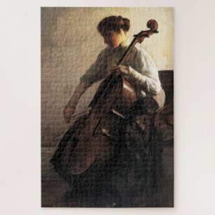 De cellist (door Joseph DeCamp) Legpuzzel