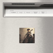 De cellist (door Joseph DeCamp) Magneet (Insitu (Vaatwasser))