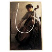 De cellist (door Joseph DeCamp) Medium Cadeauzakje (Voorkant)