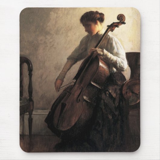 De cellist (door Joseph DeCamp) Muismat (Voorkant)