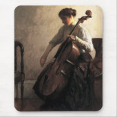 De cellist (door Joseph DeCamp) Muismat (Voorkant)