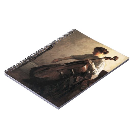 De cellist (door Joseph DeCamp) Notitieboek (Linkerzijde)