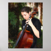 "De Cellist" Poster (Voorkant)