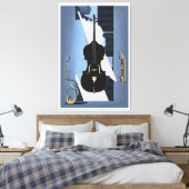 de Cello Canvas Afdruk (Insitu (Slaapkamer))
