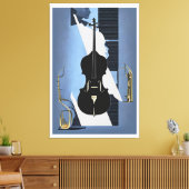 de Cello Canvas Afdruk (Insitu (Woonkamer))