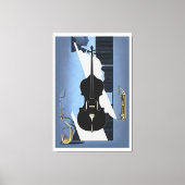 de Cello Canvas Afdruk (Voorkant)
