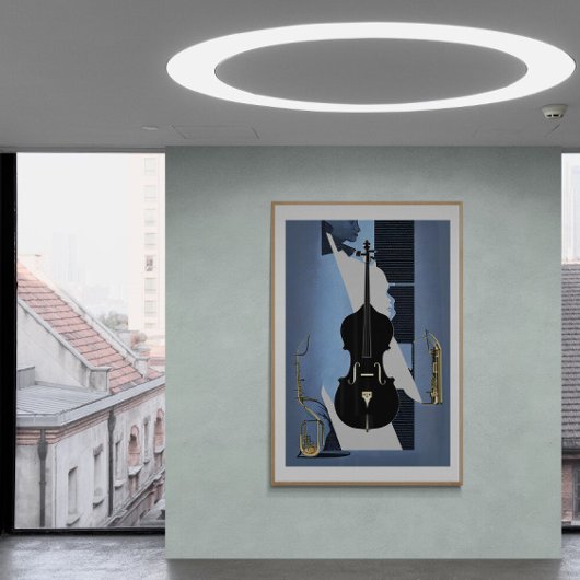 de Cello Canvas Afdruk