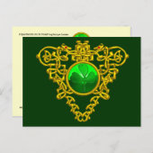 DE CELTISCHE HART VAN SAINT PATRICK BRIEFKAART (Voorkant / Achterkant)
