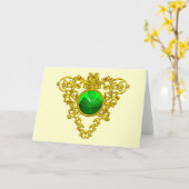 DE CELTISCHE HART VAN SAINT PATRICK KAART (Gele Bloem)