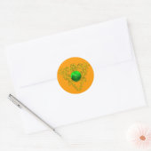 DE CELTISCHE HART VAN SAINT PATRICK RONDE STICKER (Envelop)