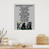DE CEMETARIS VAN HET HALLOWEEN-gedicht Poster (Keuken)