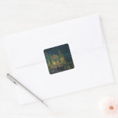 De Cenotaph Jean Jacques Rousseau Vierkante Sticker (Envelop)