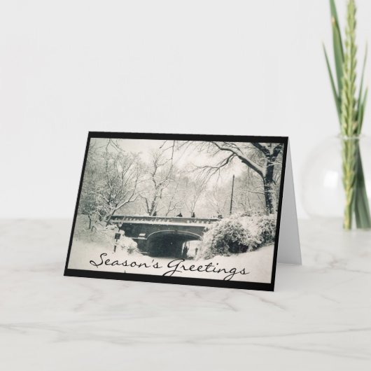 de centrale groeten van de parkvakantie feestdagen kaart (Voorkant)