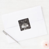 De centrale koepel vierkante sticker (Envelop)