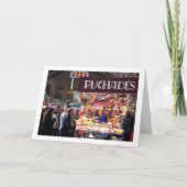 De centrale markt van Valencia, Spanje Kaart (Voorkant)