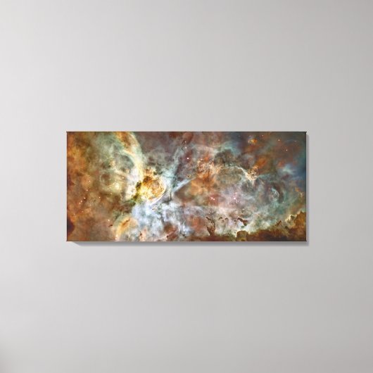 De centrale regio Carina Nebula Canvas Afdruk (Voorkant)