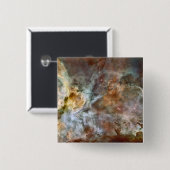 De centrale regio Carina Nebula Vierkante Button 5,1 Cm (Voorkant /achterkant)