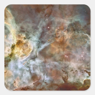 De centrale regio van de Carina Nebula Vierkante Sticker