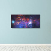 De centrale regio van het melkwegstelsel canvas afdruk (Insitu (Houten vloer))