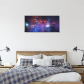 De centrale regio van het melkwegstelsel canvas afdruk (Insitu (Slaapkamer))