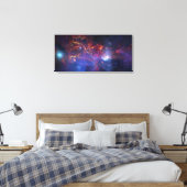 De centrale regio van het melkwegstelsel canvas afdruk (Insitu (Slaapkamer))