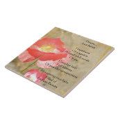 De ceramiektegel van het Gedicht van het Geluk van Tegeltje (Zijkant)