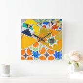 De ceramiektegels van Guell van Parc in Barcelona Vierkante Klok (Huis)