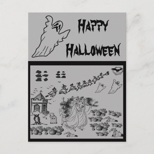 De ceremonie in Haunted - Feestdagenkaart (Voorkant)