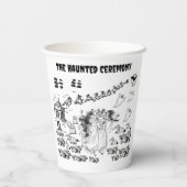 De ceremonie in Haunted - Papieren Bekers (Achterkant)