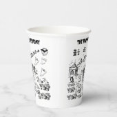 De ceremonie in Haunted - Papieren Bekers (Rechts)