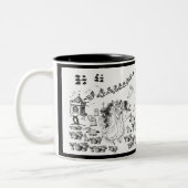 De ceremonie in Haunted - Tweekleurige Koffiemok (Links)