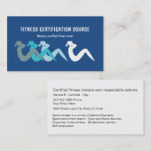 De Certificatie van de geschiktheid Visitekaartje (Voorkant / Achterkant)